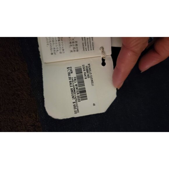 Brunello Cucinelli Luxury Denim Jeans Leisure Fit IT 48 (34W) Made in Italy - Picture 11 of 11